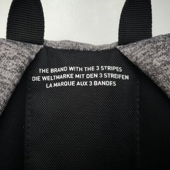 2 / $30.00 - Adidas Unisex Dark Grey Zipper Closure Padded Back Backpack - Picture 4 of 12